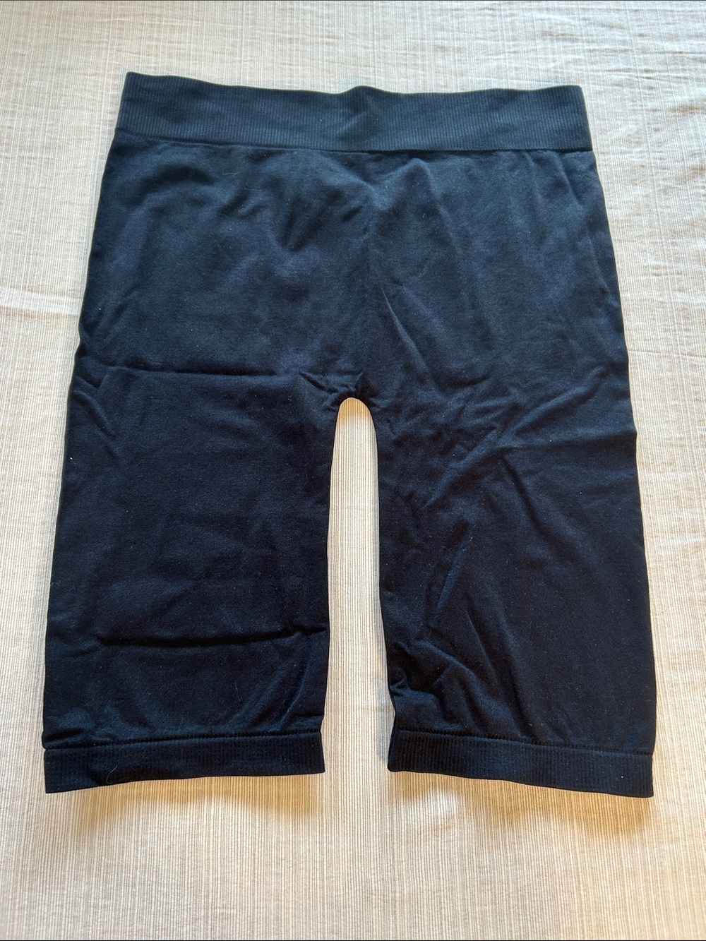 Splash Black Ribbed Waist Bike Shorts